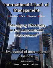ism journal of international business v1 issue 1 cover