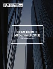 ism journal of international business v2 issue 2 cover